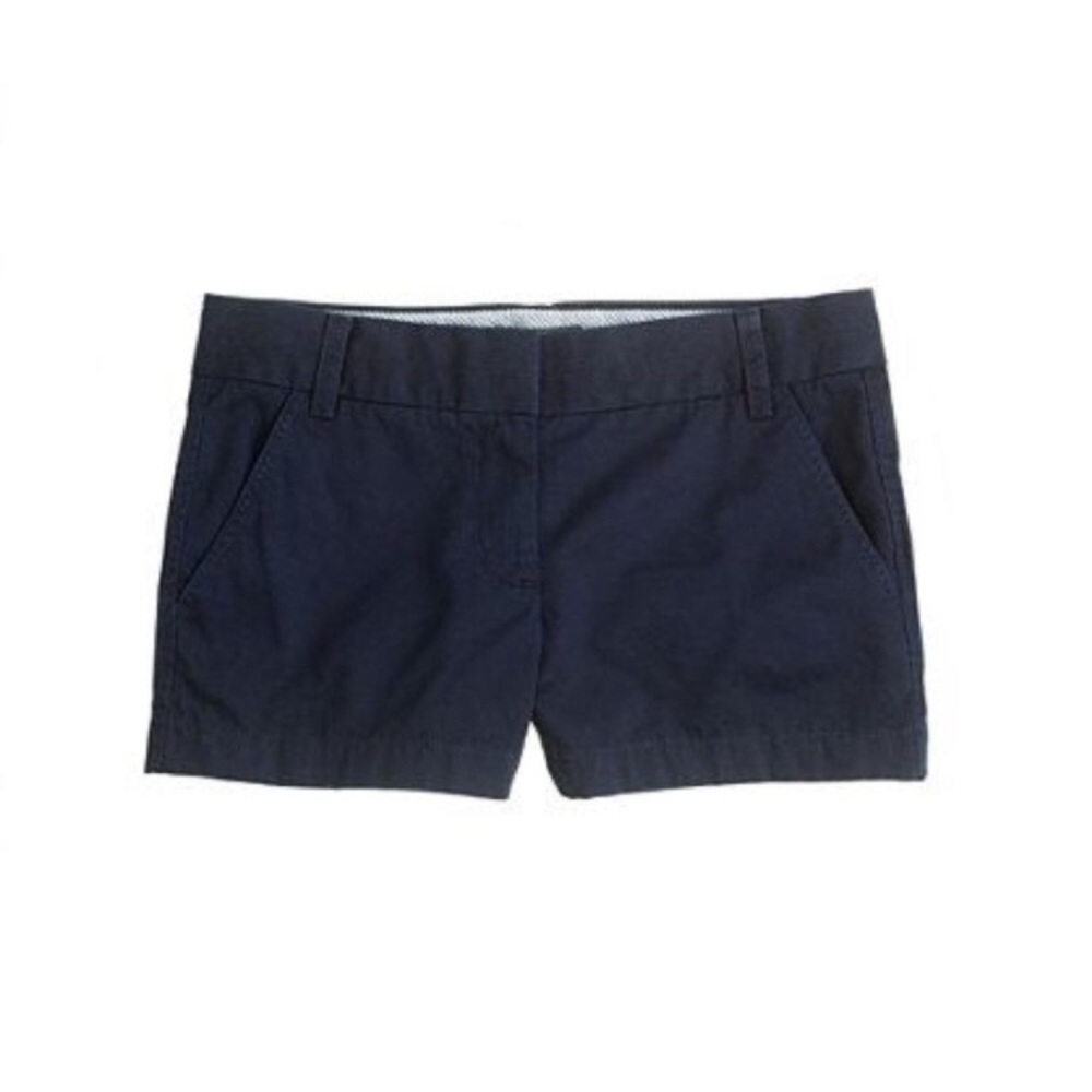J Crew Chino Broken In Shorts in Navy